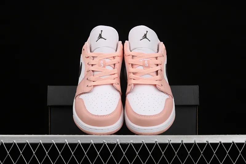 All categories Air Jordan Jordan series basketball shoes Air Jordan 1 Low G version pure original Air Jordan 1 Low AJ1 Joe 1 Arctic pink low-top basketball shoes 553560-800